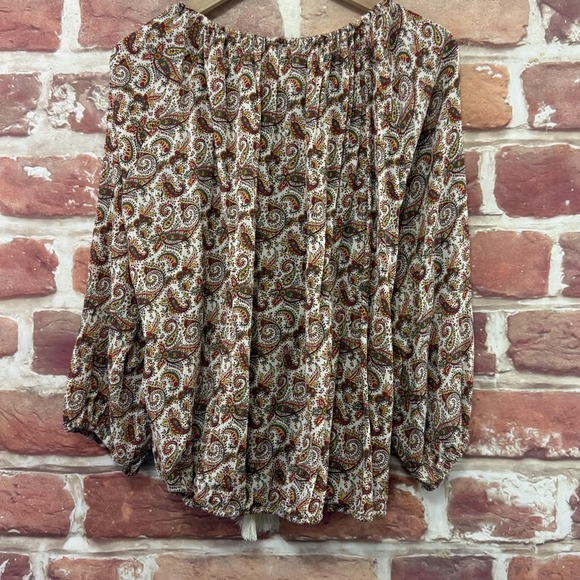 Ralph Lauren Denim & Supply Top Women's XL Multicolor Boho Hippie Festival Shirt - Picture 4 of 8